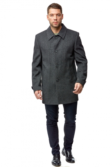 Мужское пальто из текстиля с воротником 8008059