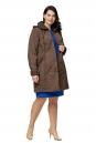 Женское пальто из текстиля с капюшоном 8010612-2
