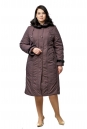 Женское пальто из текстиля с капюшоном, отделка кролик 8010635-2