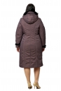Женское пальто из текстиля с капюшоном, отделка кролик 8010635-3