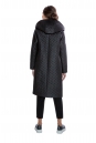 Женское пальто из текстиля с капюшоном 8011623-3