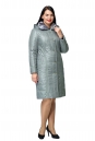 Женское пальто из текстиля с капюшоном, отделка искусственный мех 8011866-2