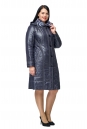 Женское пальто из текстиля с капюшоном, отделка искусственный мех 8011874-2