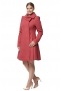Женское пальто из текстиля с воротником 8012125