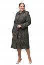 Женское пальто из текстиля с капюшоном 8012829