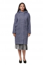 Женское пальто из текстиля с капюшоном 8013509-2