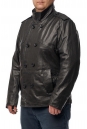 Мужская кожаная куртка из натуральной кожи с воротником 8014402-2