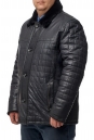 Мужская кожаная куртка из натуральной кожи с воротником, отделка овчина 8014430-2