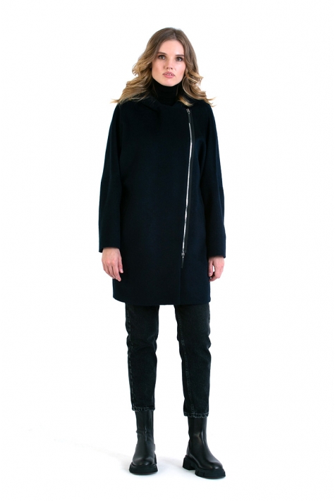 Женское пальто из текстиля с капюшоном 8015371