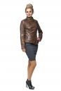Женская кожаная куртка из натуральной кожи с воротником 8016325-2