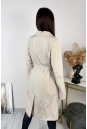 Женское пальто из текстиля с воротником 8023972-5