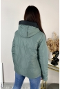 Куртка женская из текстиля с капюшоном 8024000-6