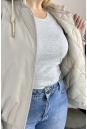Куртка женская из текстиля с капюшоном 8024095-5